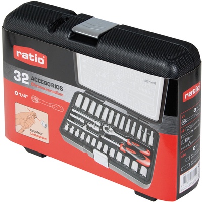 Maletin Herramientas Ratio 32 Piezas 1/4